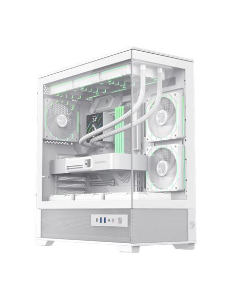 Carcasă PC Gamemax VISTA 2 AW, Midi-Tower, Fără PSU, Alb