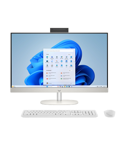 Computer All-in-One HP AI 27-cr2107ci, 27", Intel Core Ultra 5 225U, 16GB/512GB, Fără SO, Alb