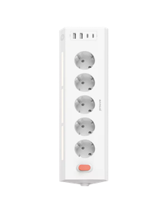 Сетевой фильтр Proove Prism Socket, 5 Розеток, 1,6м, Белый