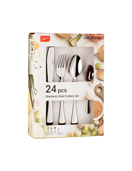 Set de tacâmuri Ardesto AR1924LS, Oțel inoxidabil