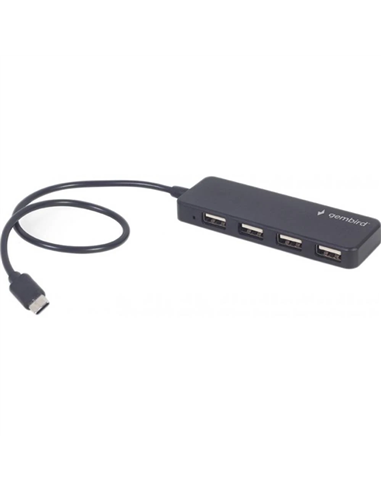 Adaptor USB Gembird UHB-CM-U2P4-01, Negru