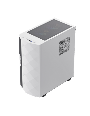 Компьютерный корпус Gamemax Diamond CP WT, Midi-Tower, Без блока питания, Белый