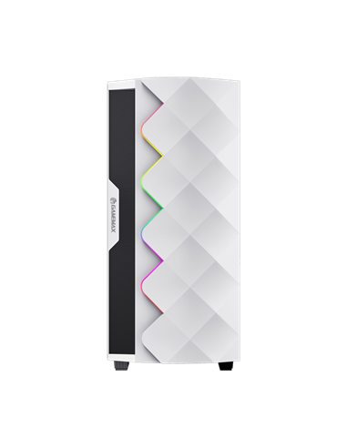 Компьютерный корпус Gamemax Diamond CP WT, Midi-Tower, Без блока питания, Белый