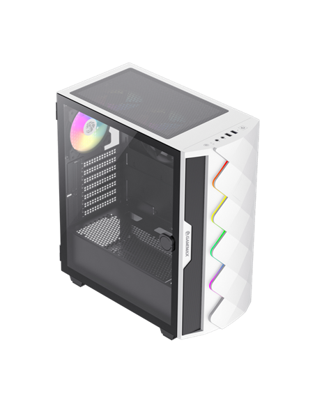 Компьютерный корпус Gamemax Diamond CP WT, Midi-Tower, Без блока питания, Белый