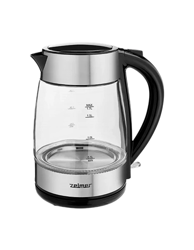 Fierbător electric Zelmer ZCK8011, Argintiu | Negru