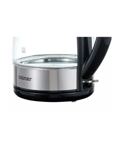 Fierbător electric Zelmer ZCK8011, Argintiu | Negru