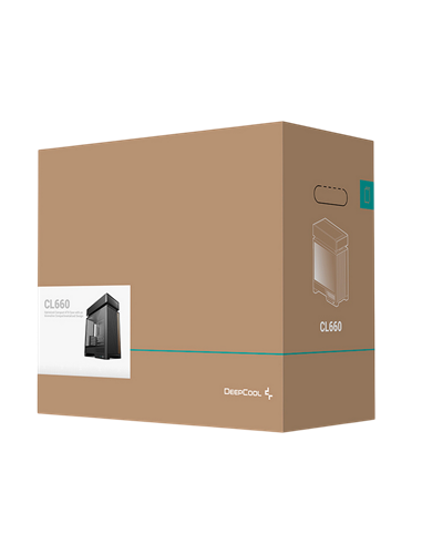 Carcasă PC Deepcool CL660, Midi-Tower, Fără PSU, Negru