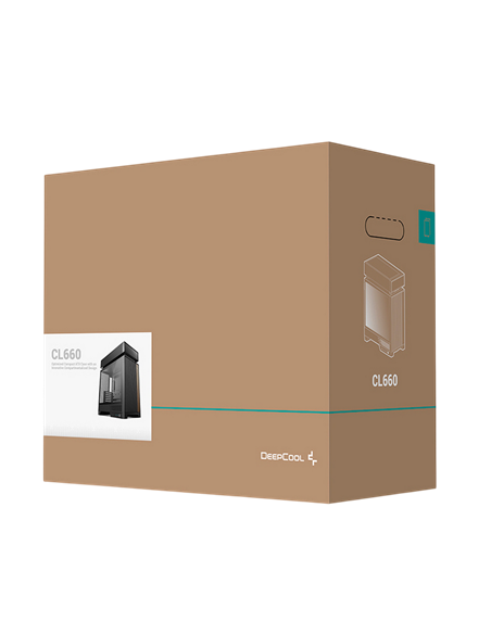 Carcasă PC Deepcool CL660, Midi-Tower, Fără PSU, Negru