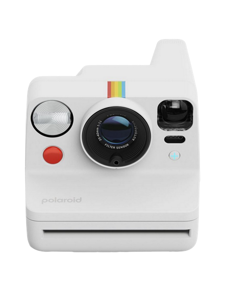Cameră Foto Polaroid Now+ Gen 3 + Color Film Bundle, Alb