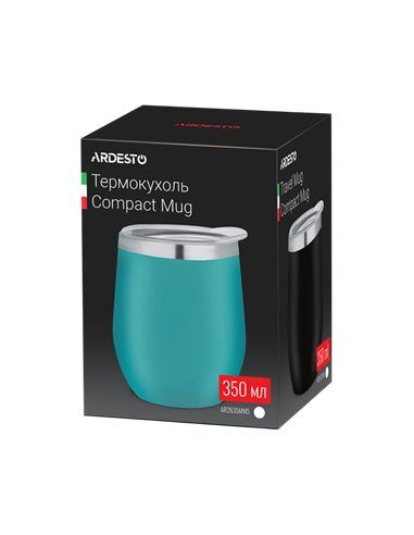 Cană termos Ardesto AR2635MMS, 0,35L, Albastru deschis