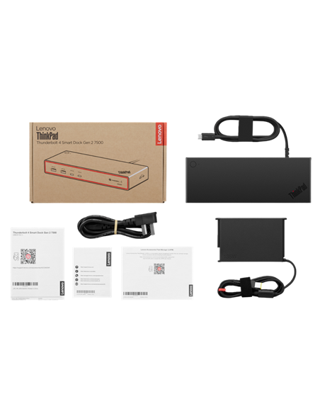 Док-станция Lenovo ThinkPad ThunderboltTM 4 Smart Dock Gen2 7500, Черный