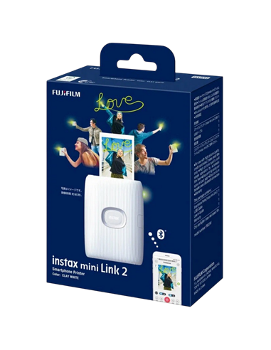 Imprimantă foto instax Mini Link 2, 62 x 46 mm, Clay White